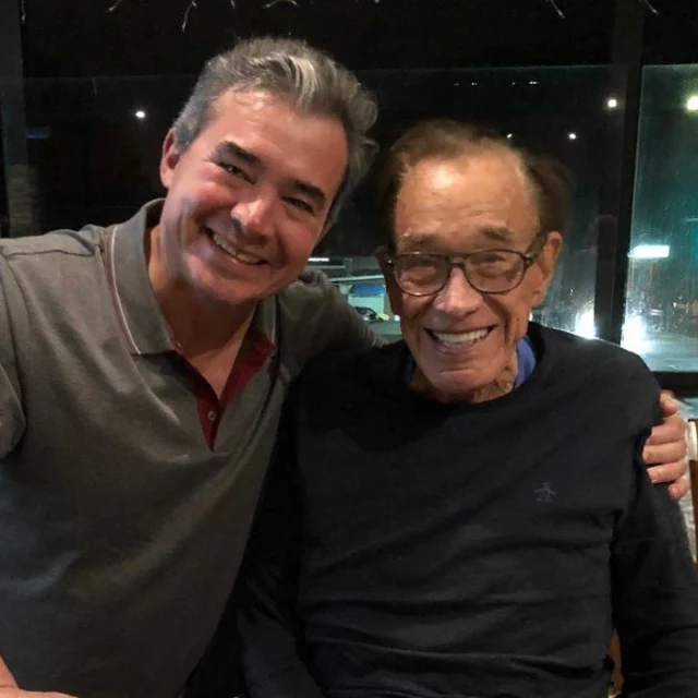 Dr. Quiroz with his mentor Bruce F. Connell
