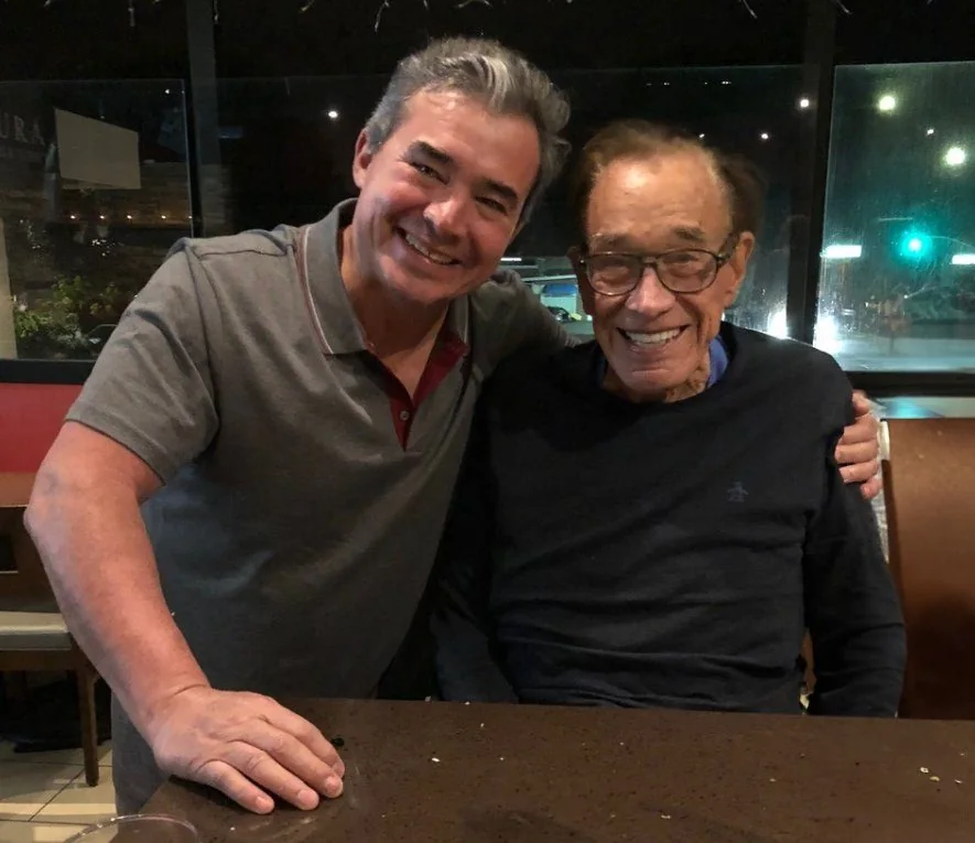 Dr. Quiroz with his mentor Bruce F. Connell