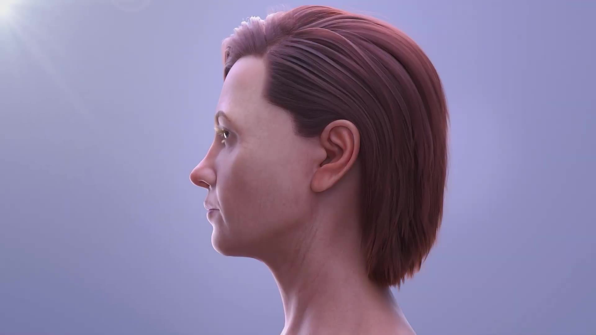 Animation showing how a deep plane facelift lifts and repositions the deeper structure of the face