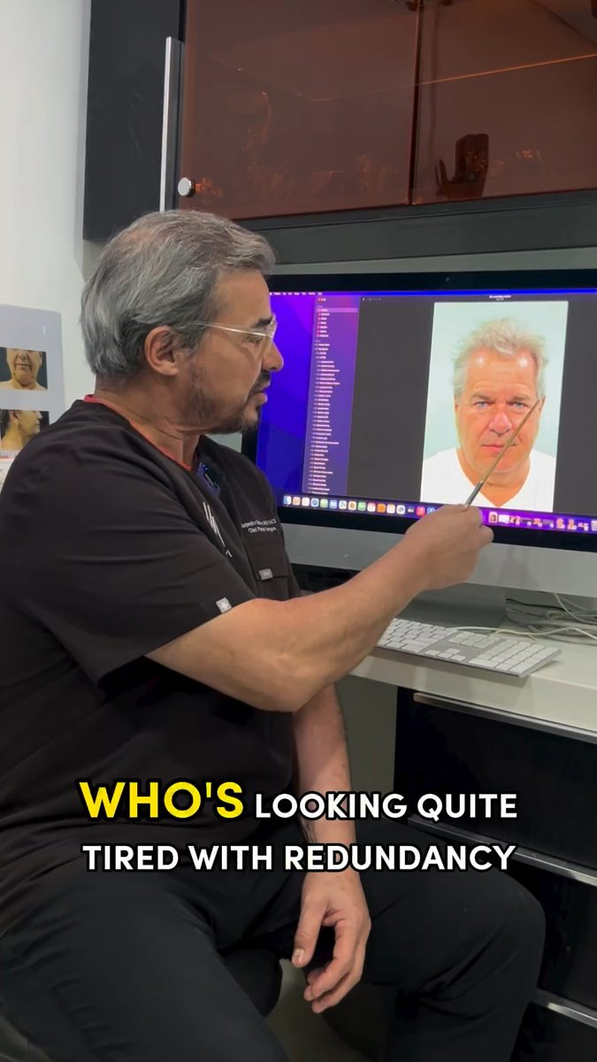 Dr. Quiroz reading a patient's face